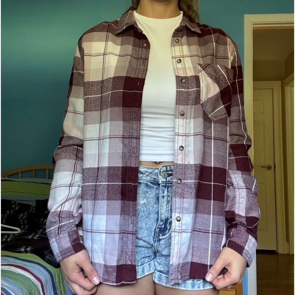 Garage button down long sleeve flannel